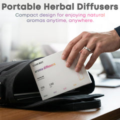 The Clean Mist 4-pack diffuser pen set, portable aromatherapy for home, work, and travel.