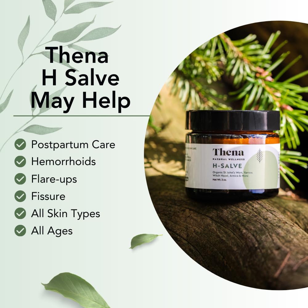 THENA Arnica and calendula herbal blend signals calming herbal support.