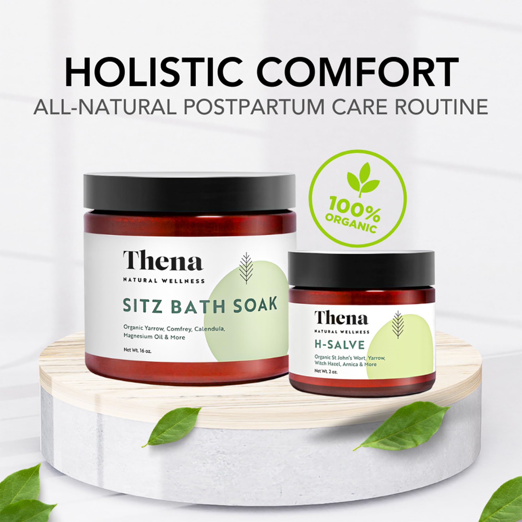 THENA Hemorrhoid Salve Cream tube provides gentle protection for delicate skin