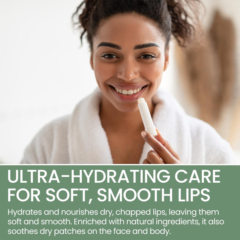 THENA Lip Balm ingredients with shea butter and vanilla for nourishing care