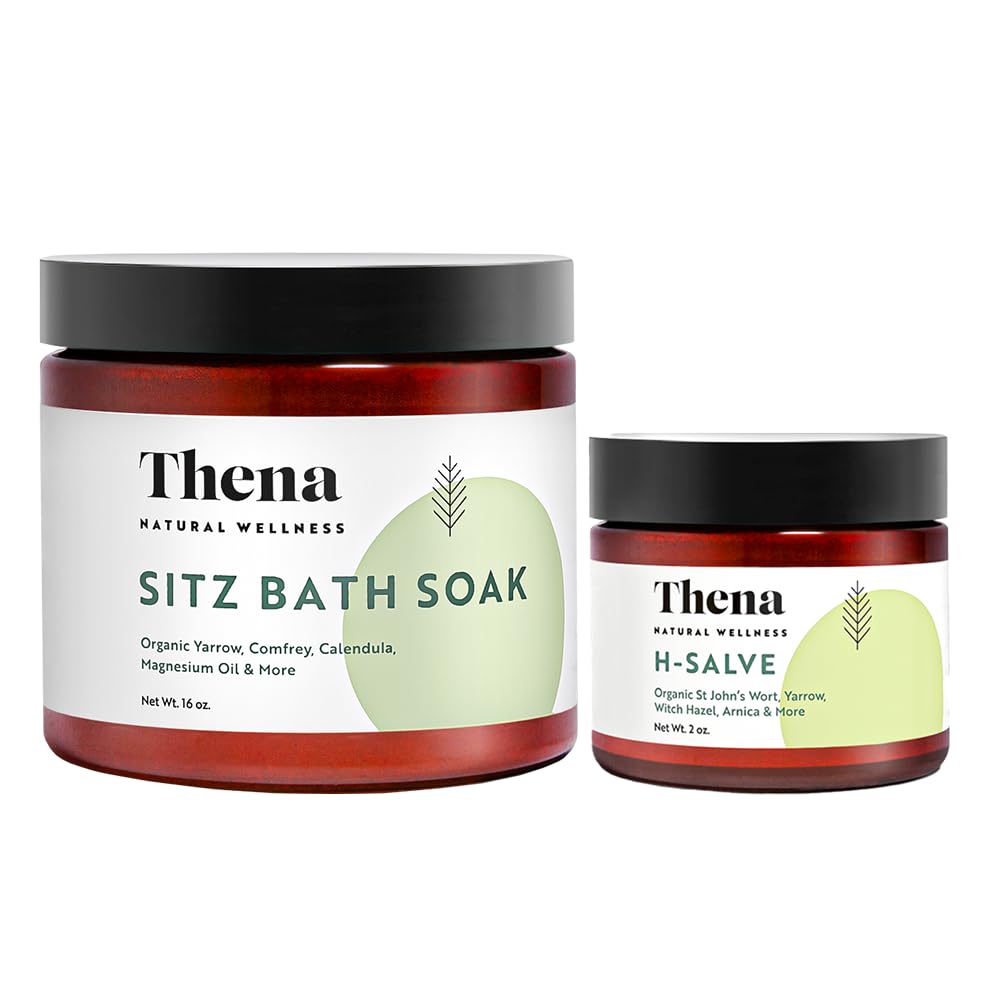 THENA Organic Sitz Bath Soak packaging for easy postpartum relief