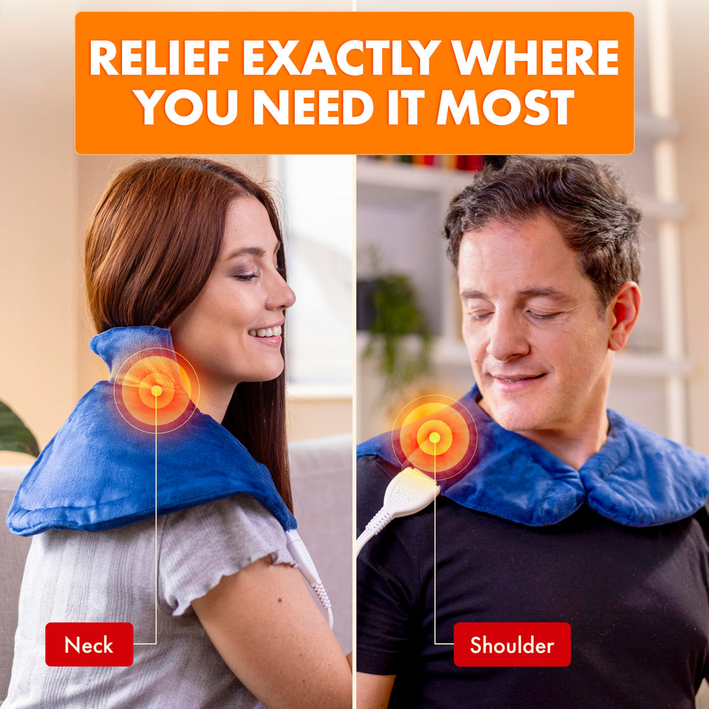 Neck snap and weighted trim keep the wrap in place