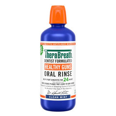 TheraBreath label detail showing kosher vegan gluten-free claims