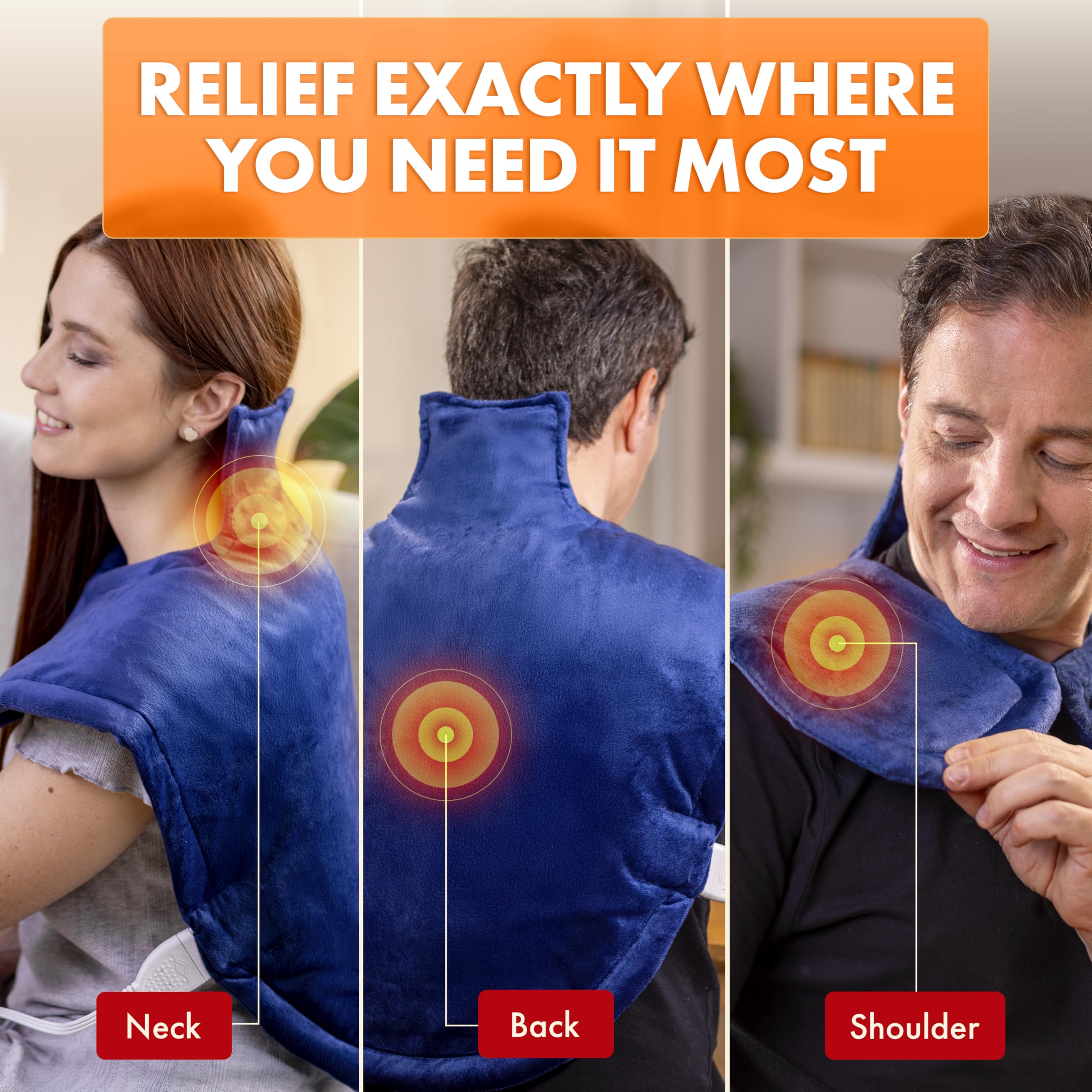 Thera Care neck snap helps position the wrap for a secure fit.