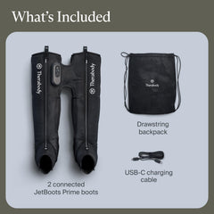TheraGun JetBoots Prime can be used while charging for uninterrupted use.