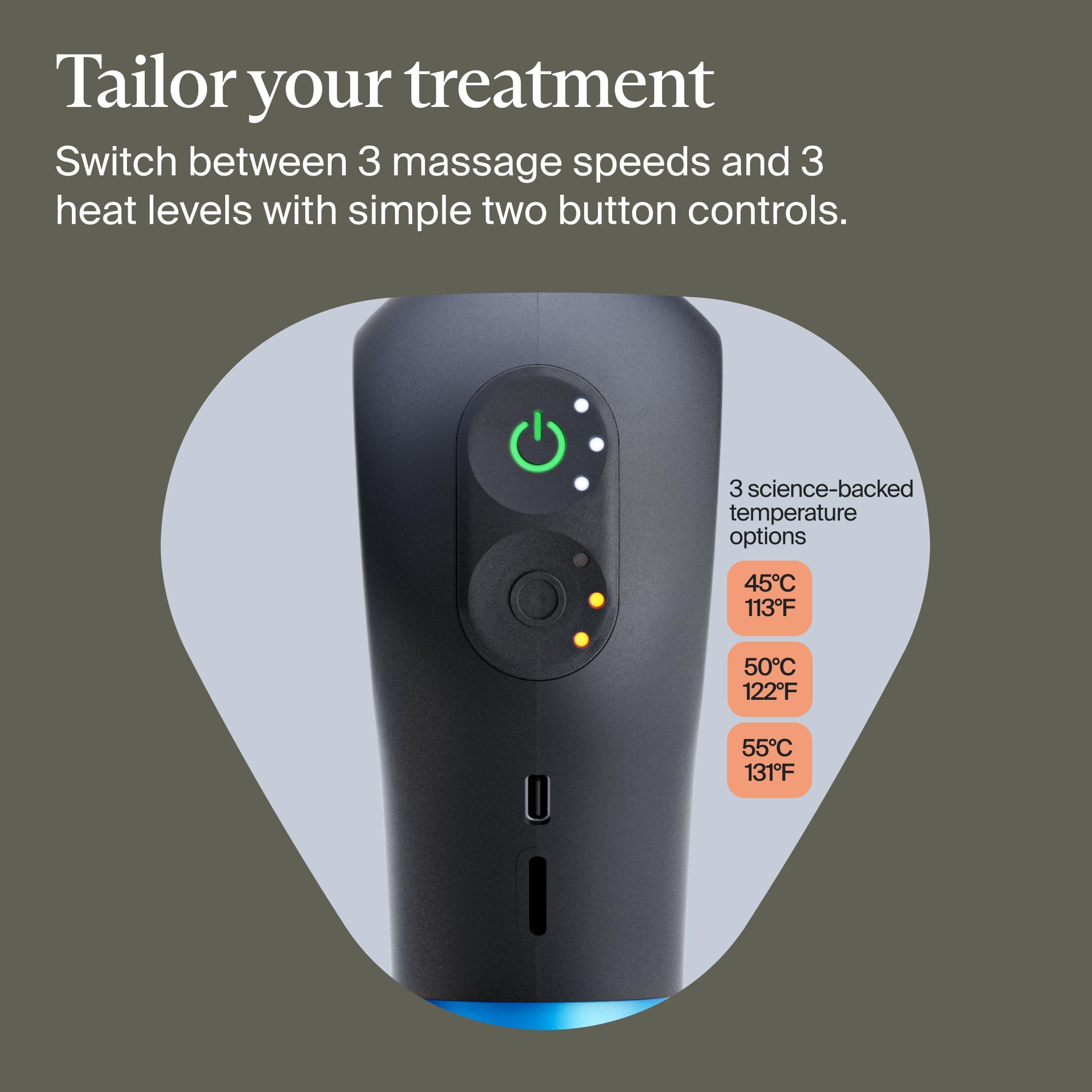 TheraGun Mini Plus app control screen guiding routines