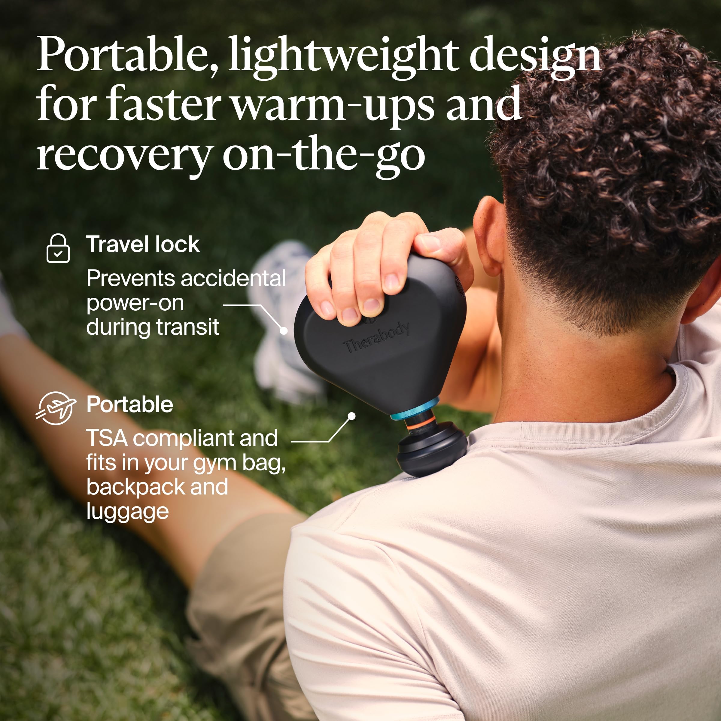 TheraGun Mini Plus ergonomic grip for comfortable handling