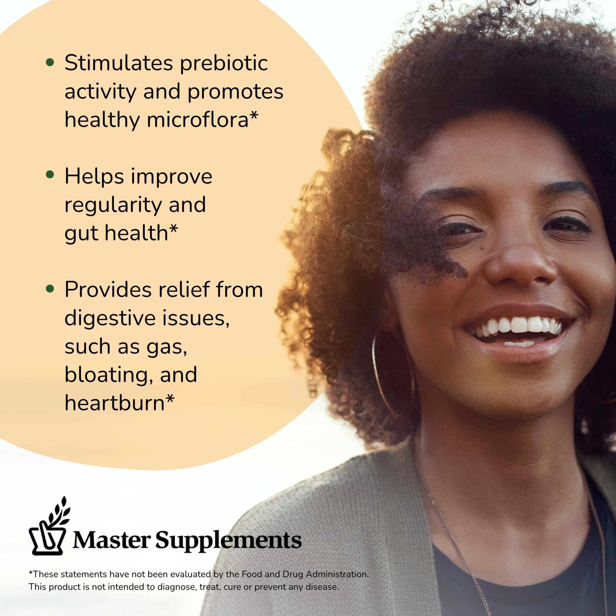 Theralac LactoStim prebiotic detail emphasizes enhanced probiotic growth.