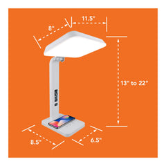 TheraLite Aura Qi Light Lamp delivering 10,000 LUX glare-free white light