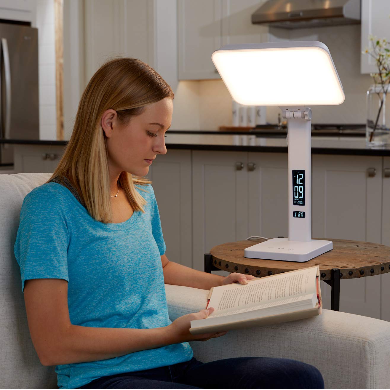 TheraLite Aura Qi Light Lamp is UV-free and safe for daily use