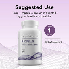 Theralogix Berberine bottle features NSF purity seal