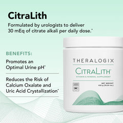 Close-up of CitraLith powder texture for mixing in beverages