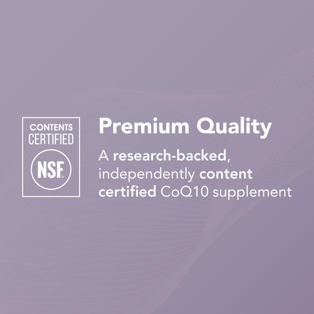 Heart health infographic linked to NeoQ10 supplement