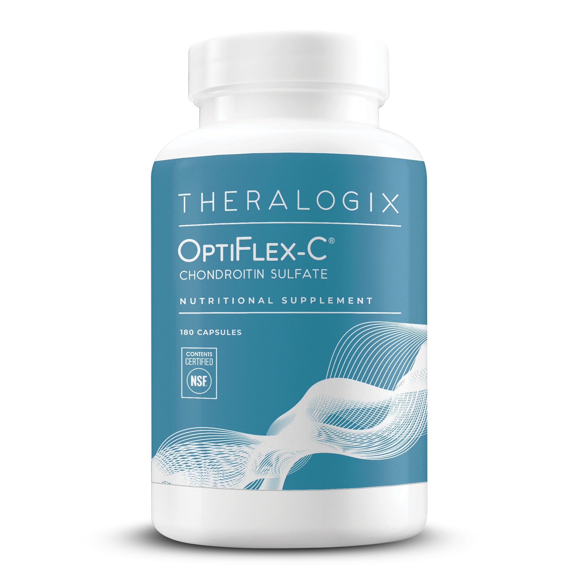 Theralogix OptiFlex-C bottle front promotes joint support and mobility.