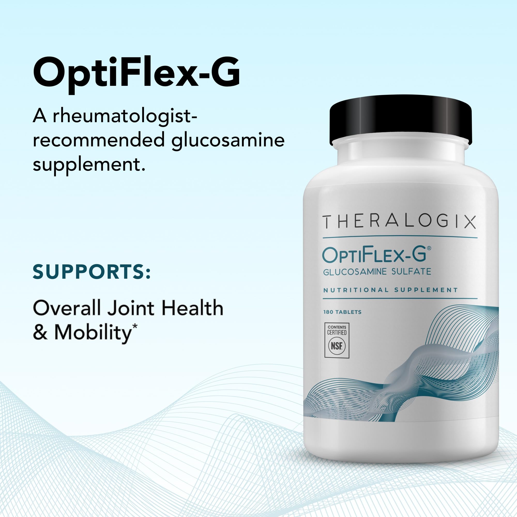 Vegan, gluten-free OptiFlex-G packaging and tablets arranged for daily use.