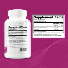 Theralogix OvaNAD+ bottle label signals purity and USA GMP-compliant production