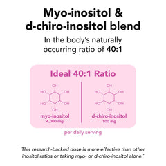 Theralogix Ovasitol canister scoop highlights measuring tool for precise daily inositol intake.