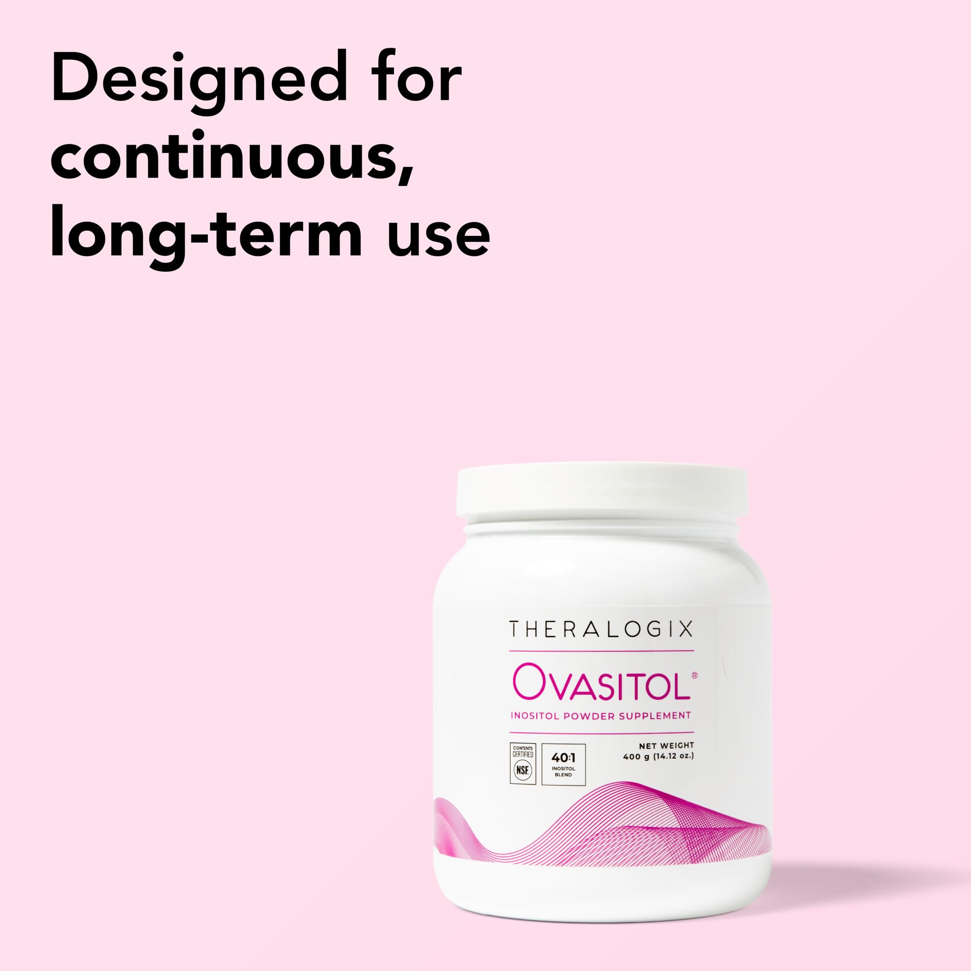 Theralogix Ovasitol package on desk conveys product familiarity for daily routines.
