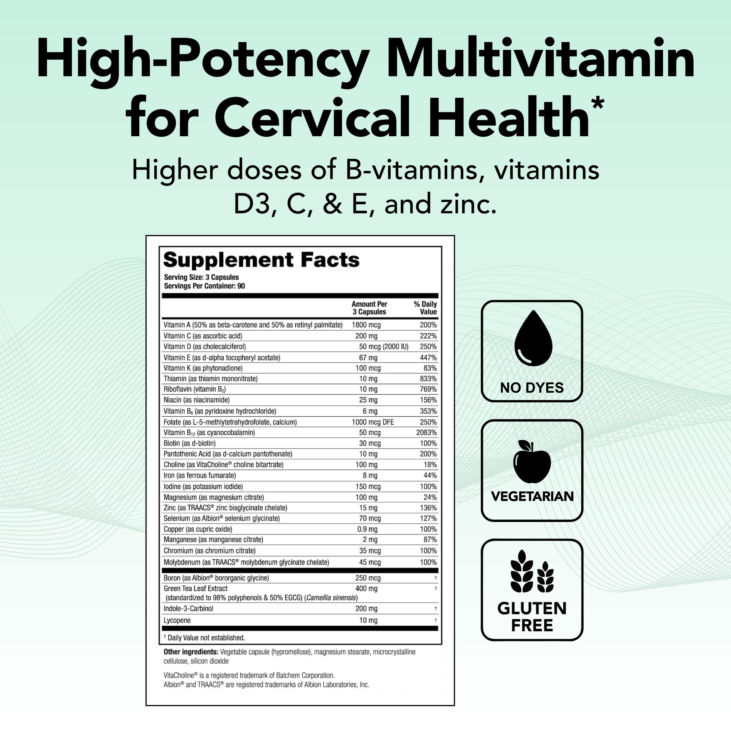 Theralogix ProCerv HP capsules closeup highlighting a plant-forward, high-potency formula