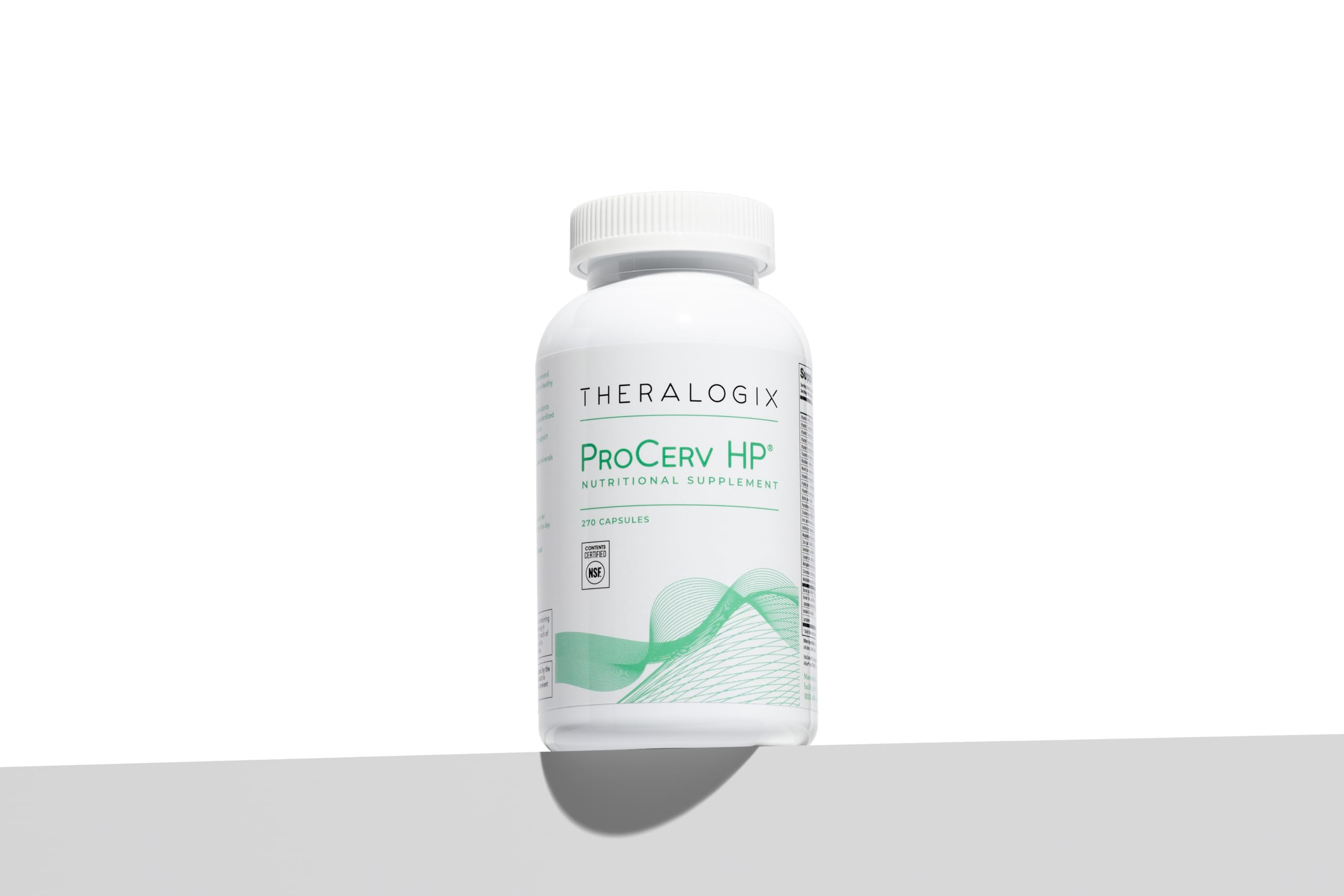 Theralogix ProCerv HP capsules in hand for portability and convenience