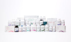 Theralogix ProCerv HP capsules near a glass of water for easy routine