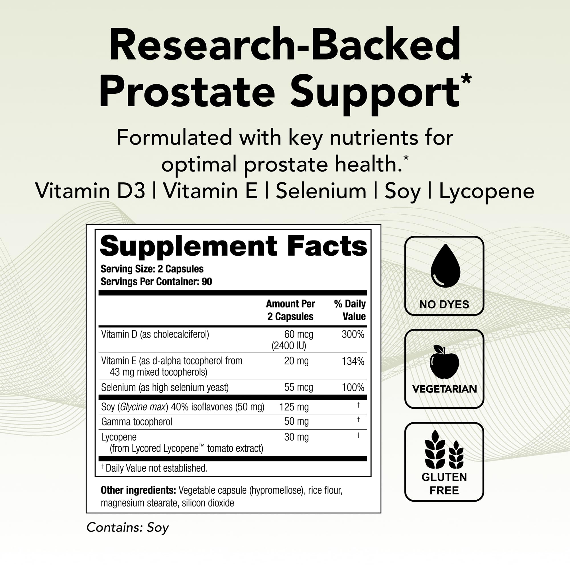Theralogix Prostate 2.4 bottle front view highlighting NSF-certified quality.