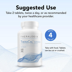 Theralogix TheraCal D2000 capsules showing convenient daily dosing.