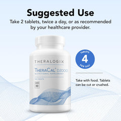 Theralogix TheraCal D2000 label with NSF seal highlighting purity.