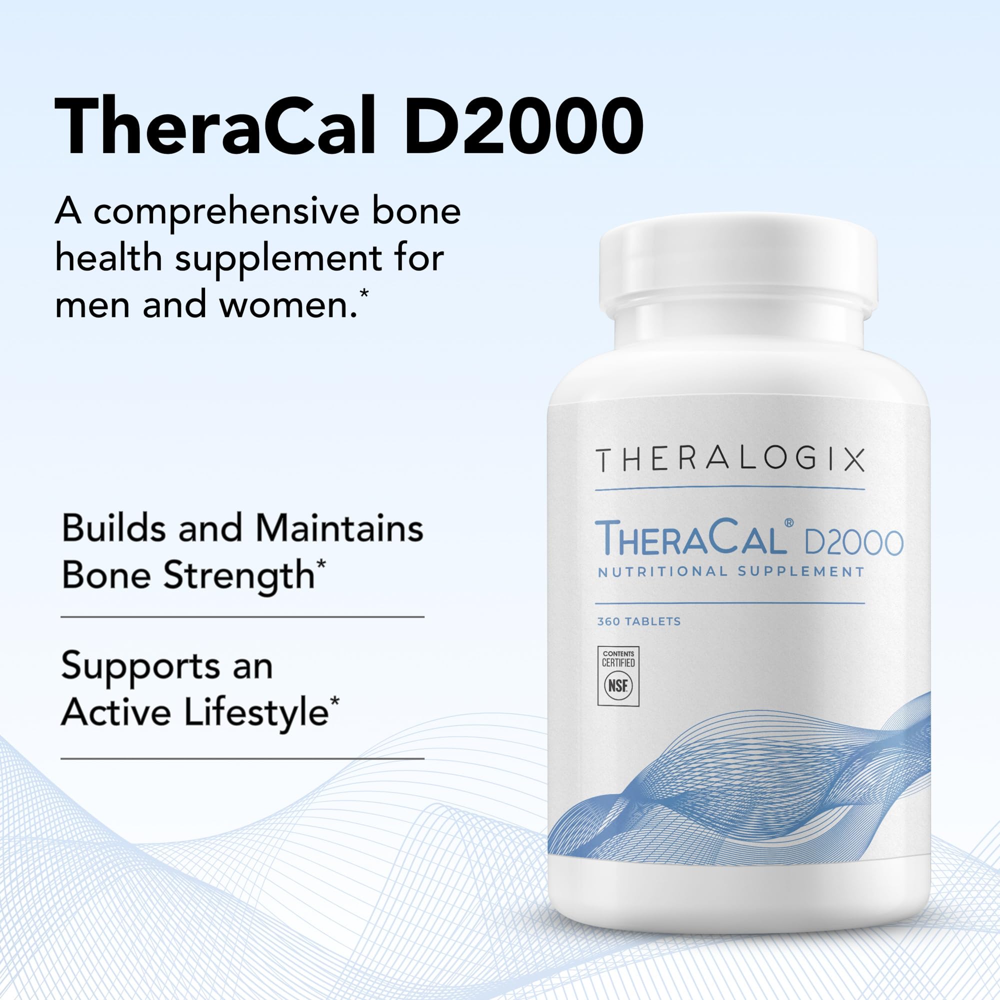 Theralogix TheraCal D2000 promo pack illustrating 90-day supply value.