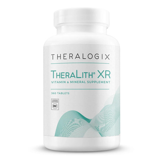 Theralogix TheraLith XR bottle-front promoting daily urinary balance