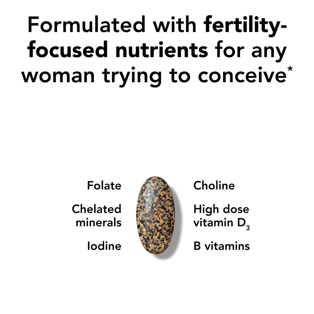 Detail of methylated folate in TheraNatal Core supporting preparation for conception