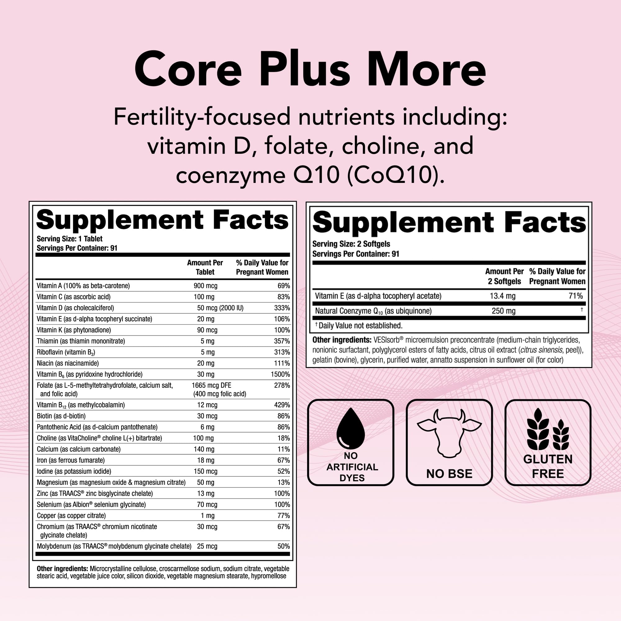 Theralogix TheraNatal OvaVite capsules ready for daily preconception nutrition.