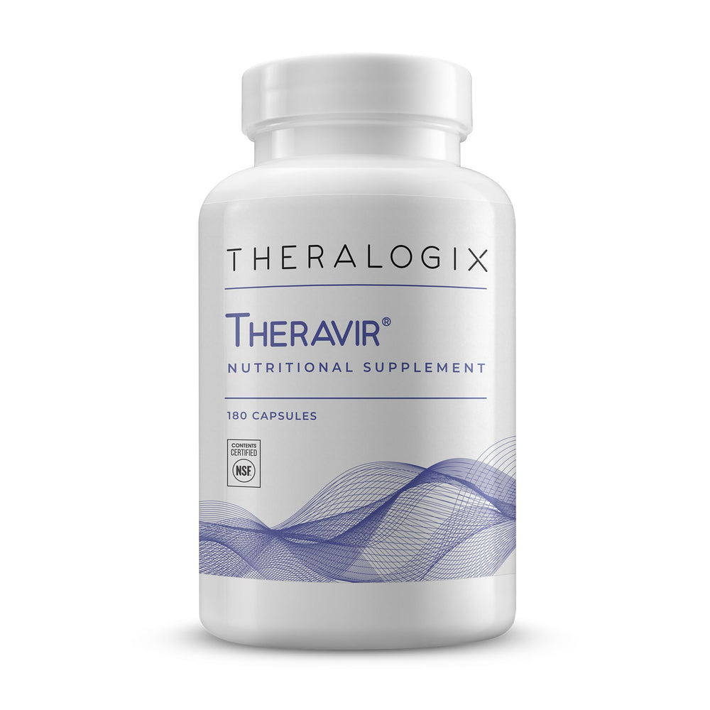 Theralogix Theravir immune bottle ready for daily support and wellness
