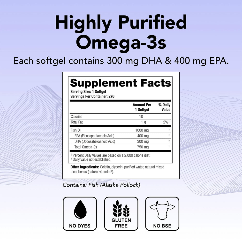 TherOmega label displaying NSF certification for potency and purity