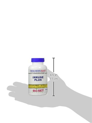 Theramedix BioSet Immune Support label back showing ingredients and notes.