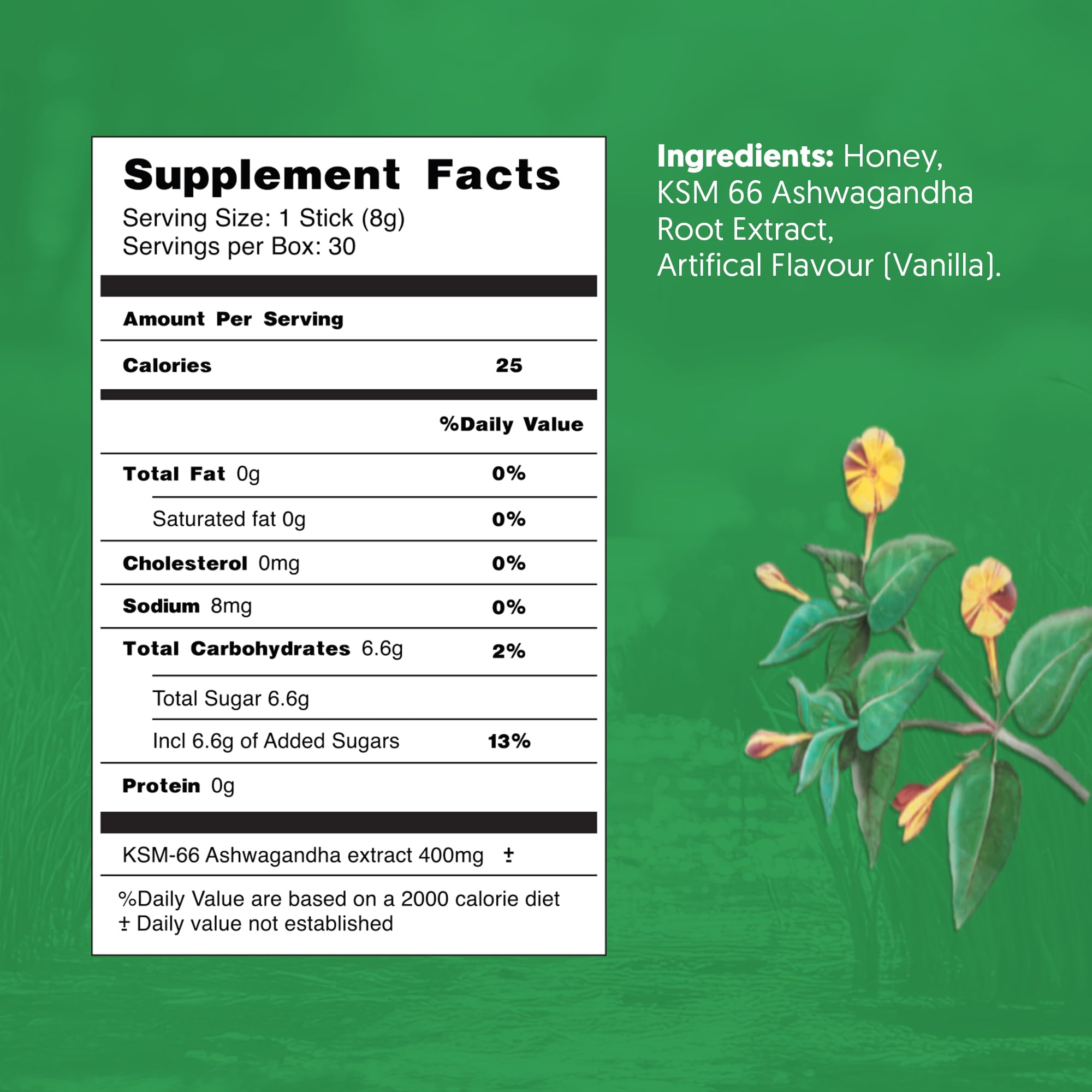 Therapeia Zoi KSM-66 Ashwagandha honey-stick daily ritual in routine use