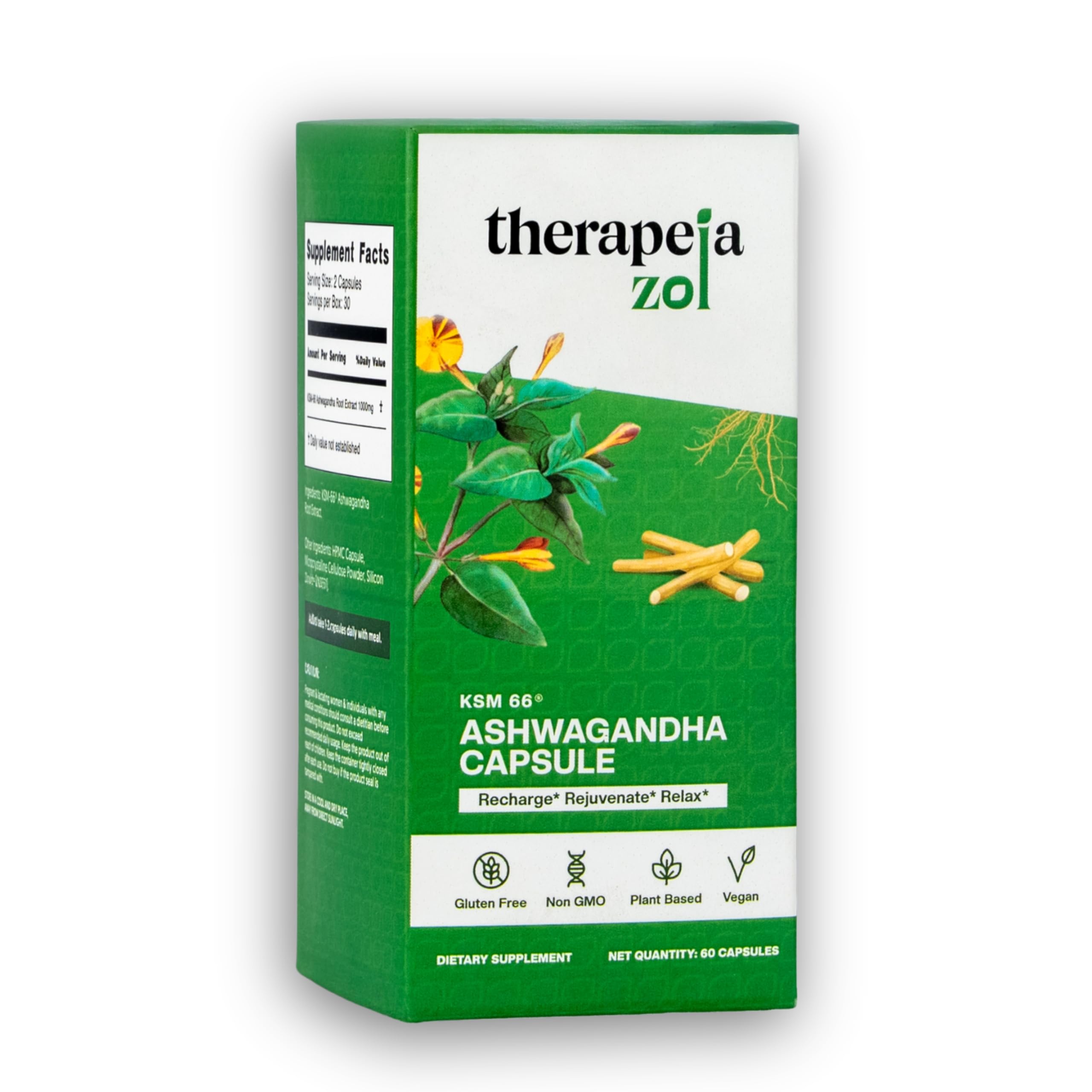 Therapeia Zoi stress-support capsules on packaging highlight tension relief potential.