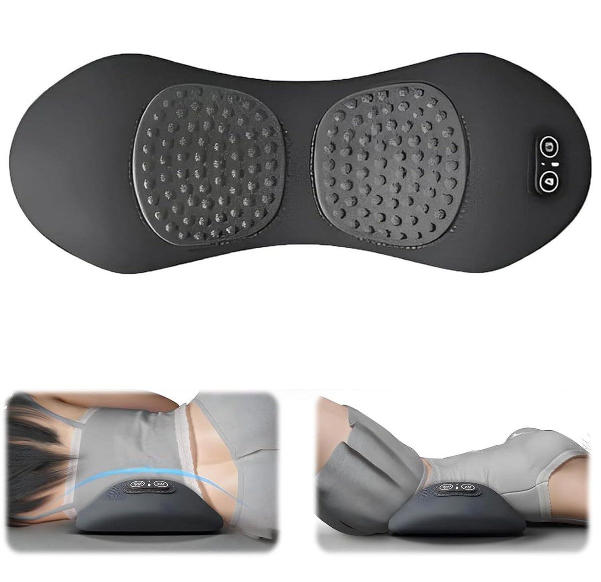 Therapillow lumbar pillow with adjustable support for custom comfort