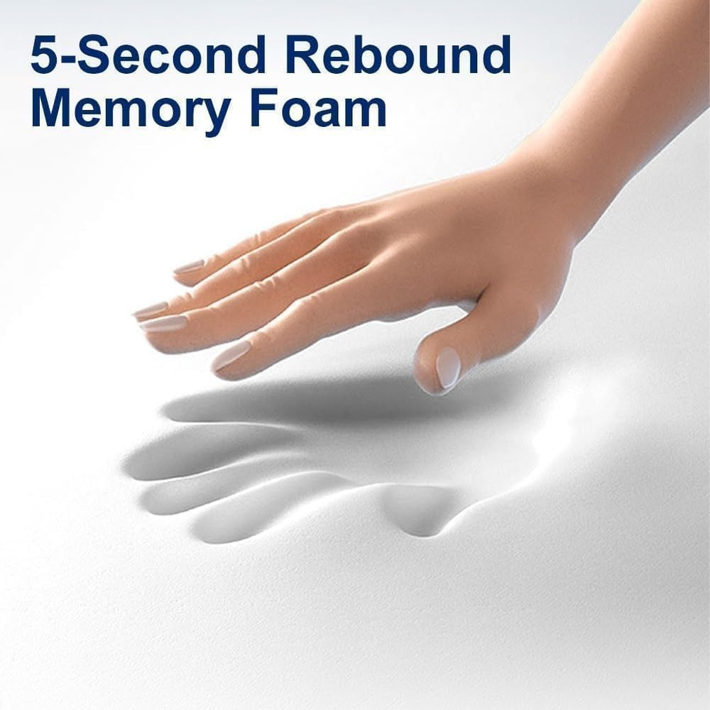 Therapillow memory foam core contouring to the spine for support