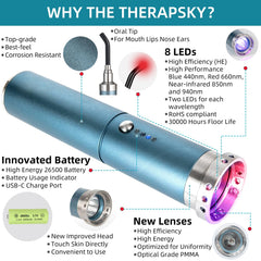 10Hz pulse mode offers a gentle option for sensitive skin.