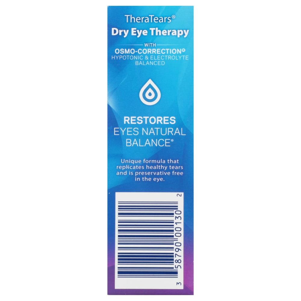 TheraTears doctor-recommendation-stamp conveys clinical endorsement for dry eye care.