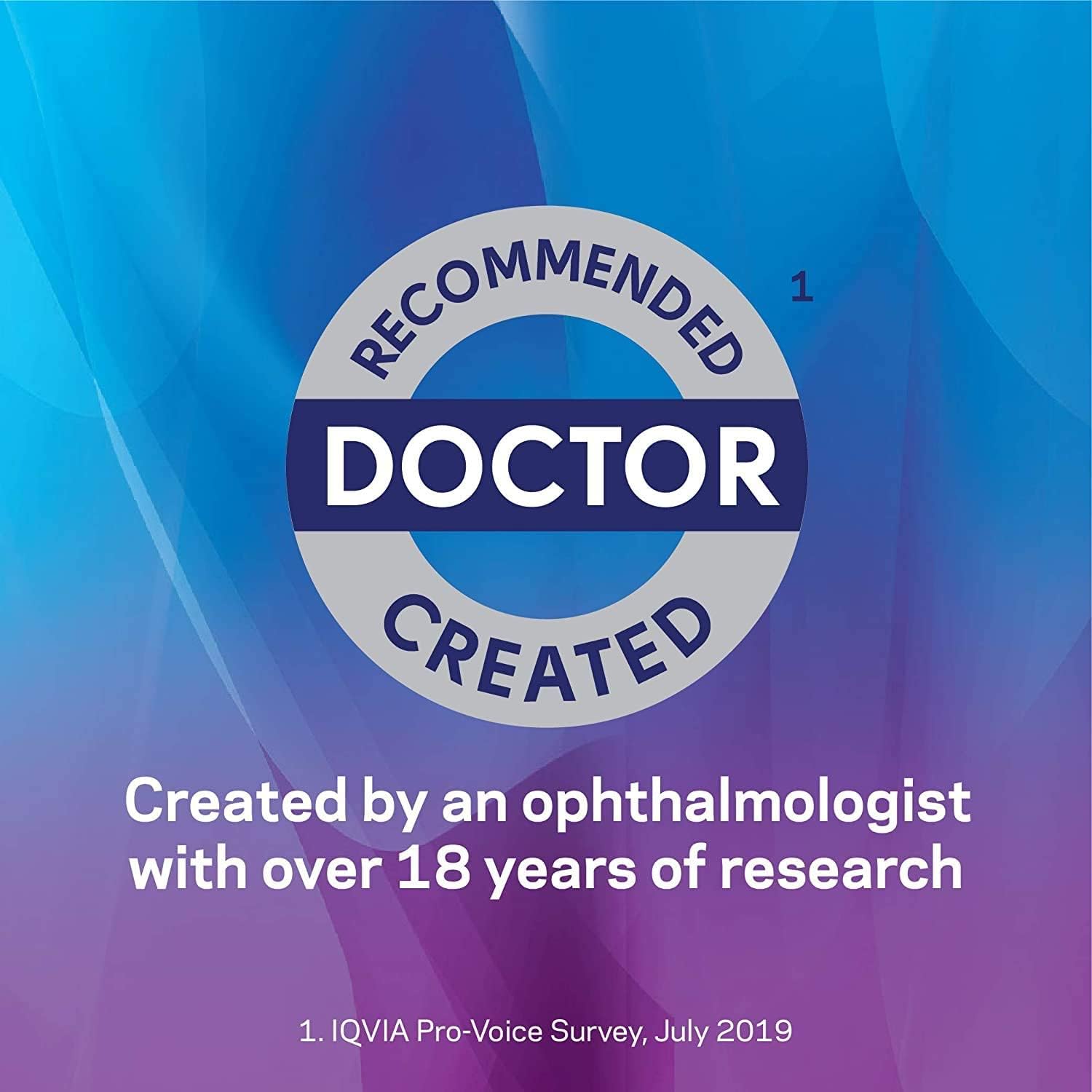 TheraTears eye-drop application for quick lubrication on the go.