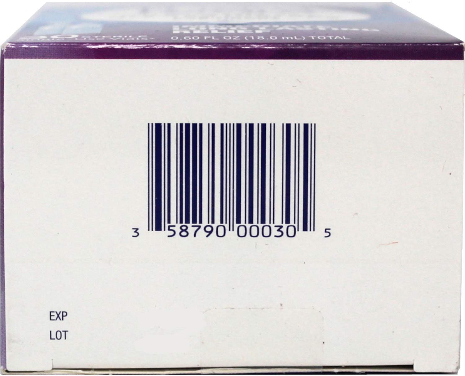 TheraTears Osmo-Correction balance supports natural tear film without irritation.