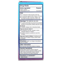 TheraTears label detail highlights ophthalmologist-developed formulation.