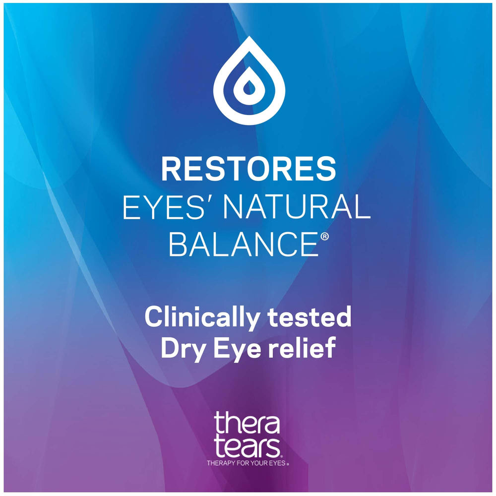 Five vital electrolytes in TheraTears support natural tear balance.