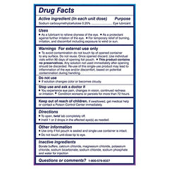 TheraTears preservative-free single-use vials for sensitive eyes.