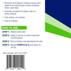 Theraworx Relief foam-massage-on-leg: relief during workouts or long days.