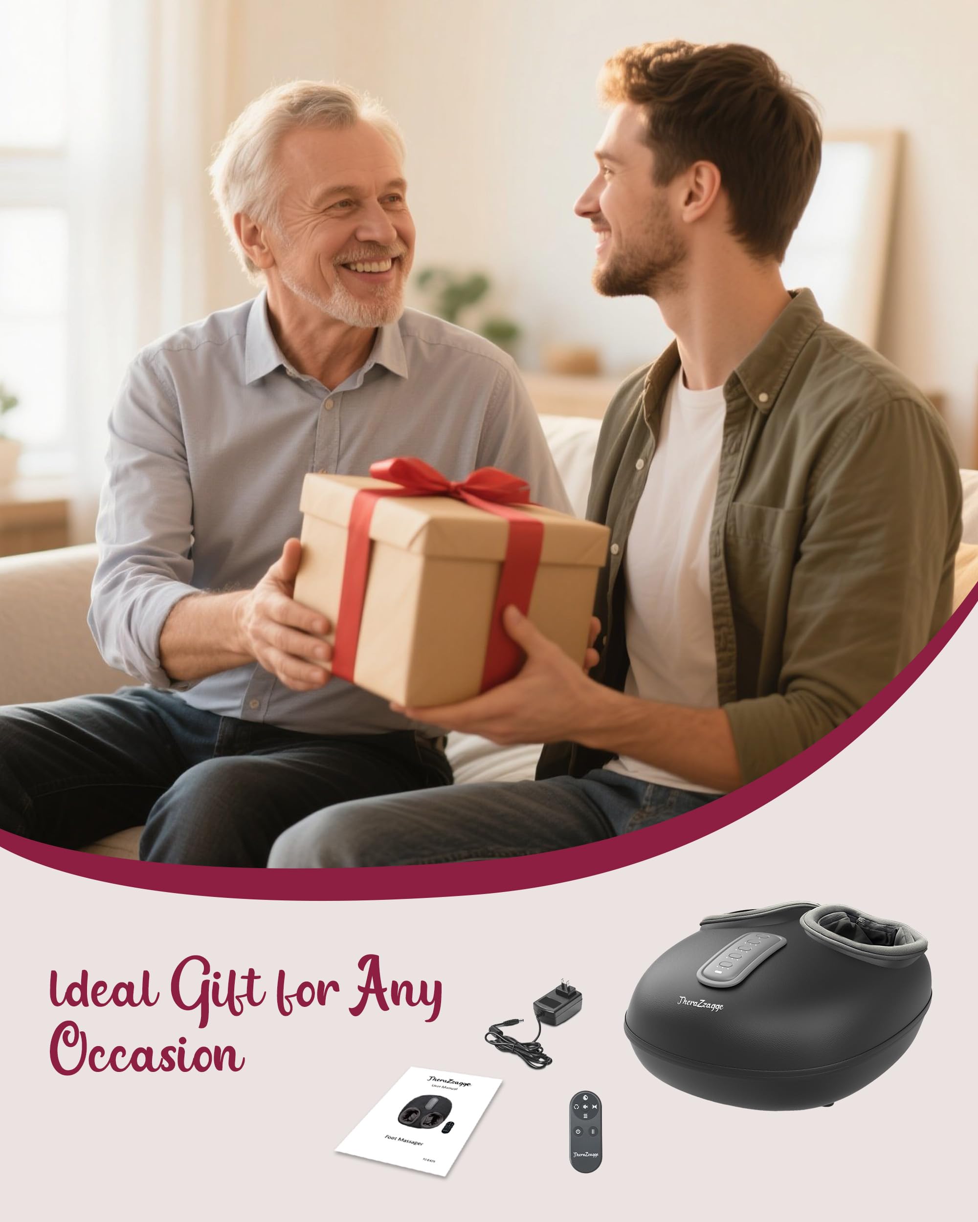 THERAZZAGGE compact black design ideal for home and office