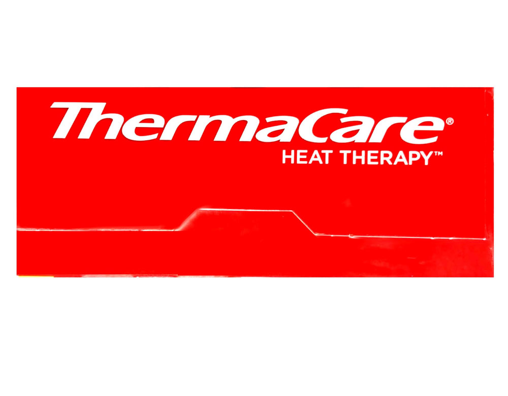 Four adhesive points on ThermaCare wrap secure placement