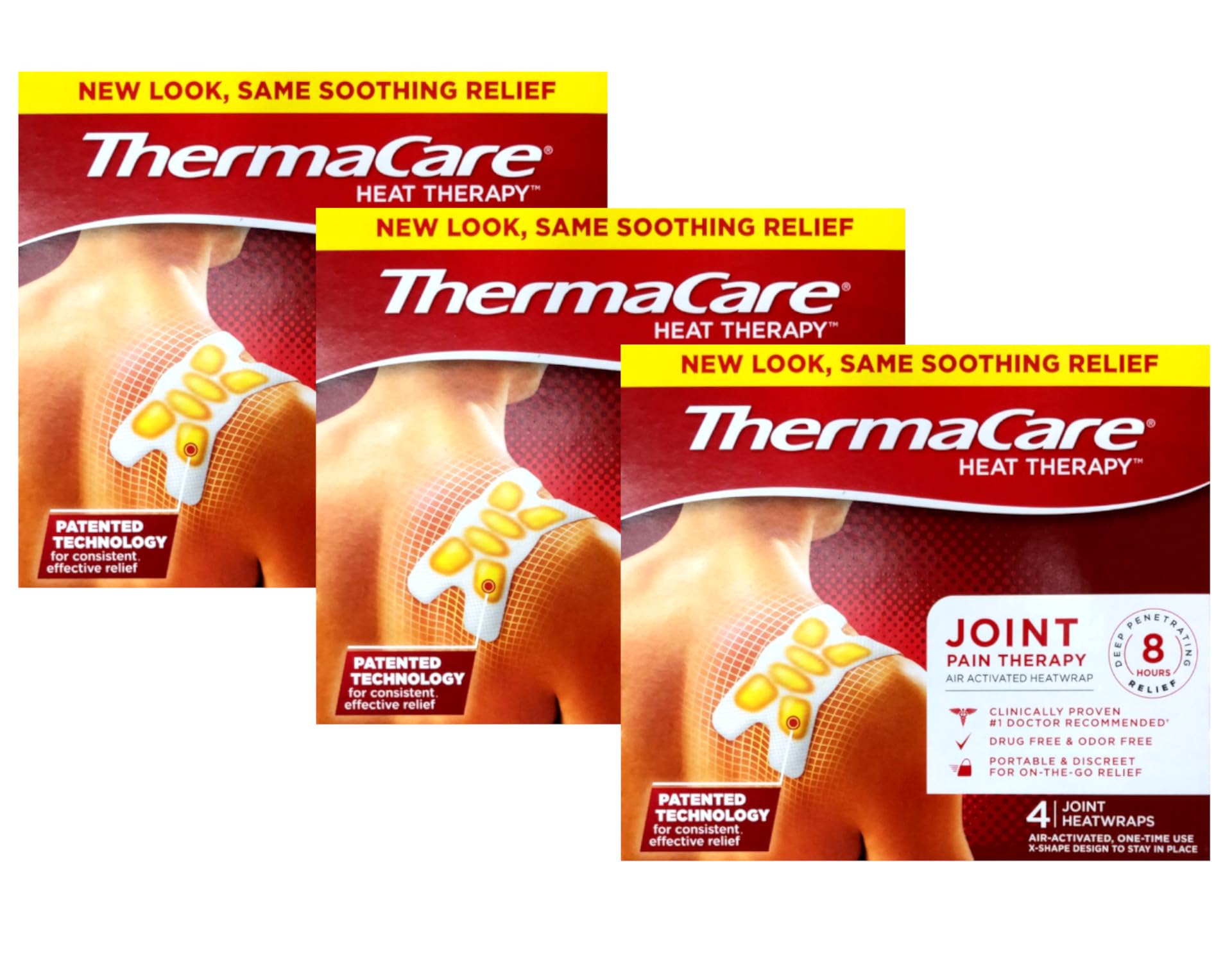 ThermaCare Advanced Joint Therapy box with multiple wraps